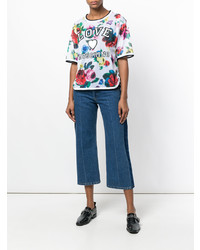 Love Moschino Floral Print T Shirt