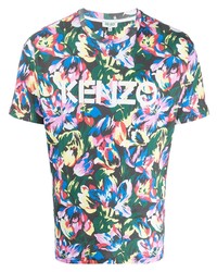Kenzo X Vans Logo Floral Print T Shirt