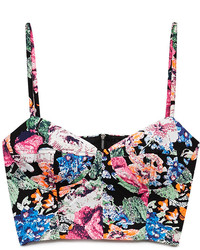Forever 21 Electric Floral Crop Top