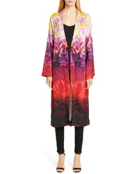 Multi colored Floral Duster Coat