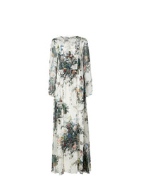 Adam Lippes Floral Print A Line Gown
