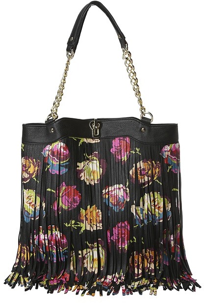 Betsey Johnson Fringy Floral Tote Handbags, $118, 6pm.com