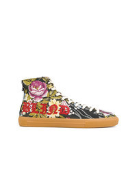 Multi colored Floral High Top Sneakers