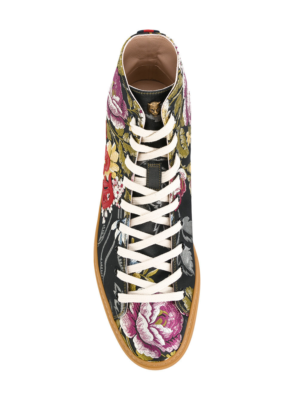 Gucci Floral Jacquard Cleats Sole Men's Multicolor Sneaker UK 9 - US  10