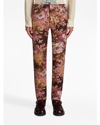Etro Floral Jacquard Straight Leg Jeans