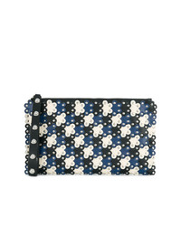 RED Valentino Red Flower Puzzle Clutch Bag