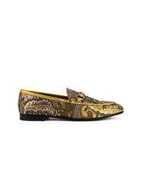 Gucci Jordaan Floral Brocade Loafers