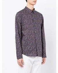 PS Paul Smith Floral Print Cotton Shirt