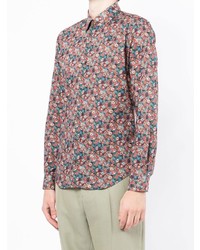 Paul Smith Floral Print Long Sleeve Shirt