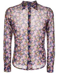 PS Paul Smith Floral Print Slim Shirt