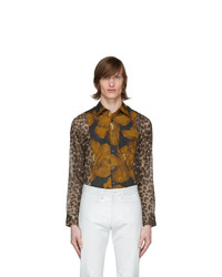 Dries Van Noten Multicolor Animal And Floral Print Shirt