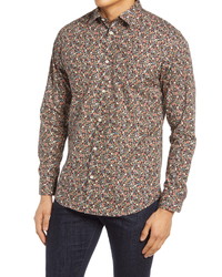 Selected Homme Regular Fit Floral Button Up Shirt