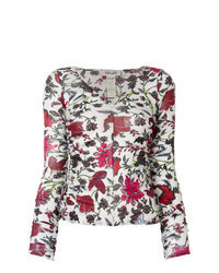 Multi colored Floral Long Sleeve T-shirt
