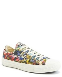 Multi colored Floral Low Top Sneakers