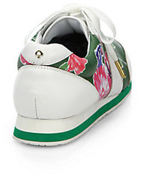 Kate Spade New York Sidney Floral Print Leather Sneakers