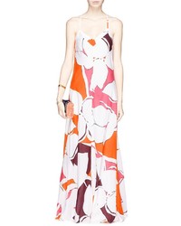 Diane von Furstenberg Barths Floral Print Silk Maxi Dress