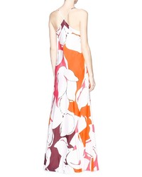 Diane von Furstenberg Barths Floral Print Silk Maxi Dress