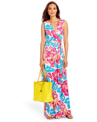 Diane von Furstenberg New Yahzi Two Silk Jersey Maxi Wrap Dress