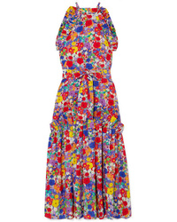 Borgo De Nor Dora Floral Print Halterneck Maxi Dress