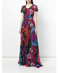 Twin-Set Floral Print Maxi Dress