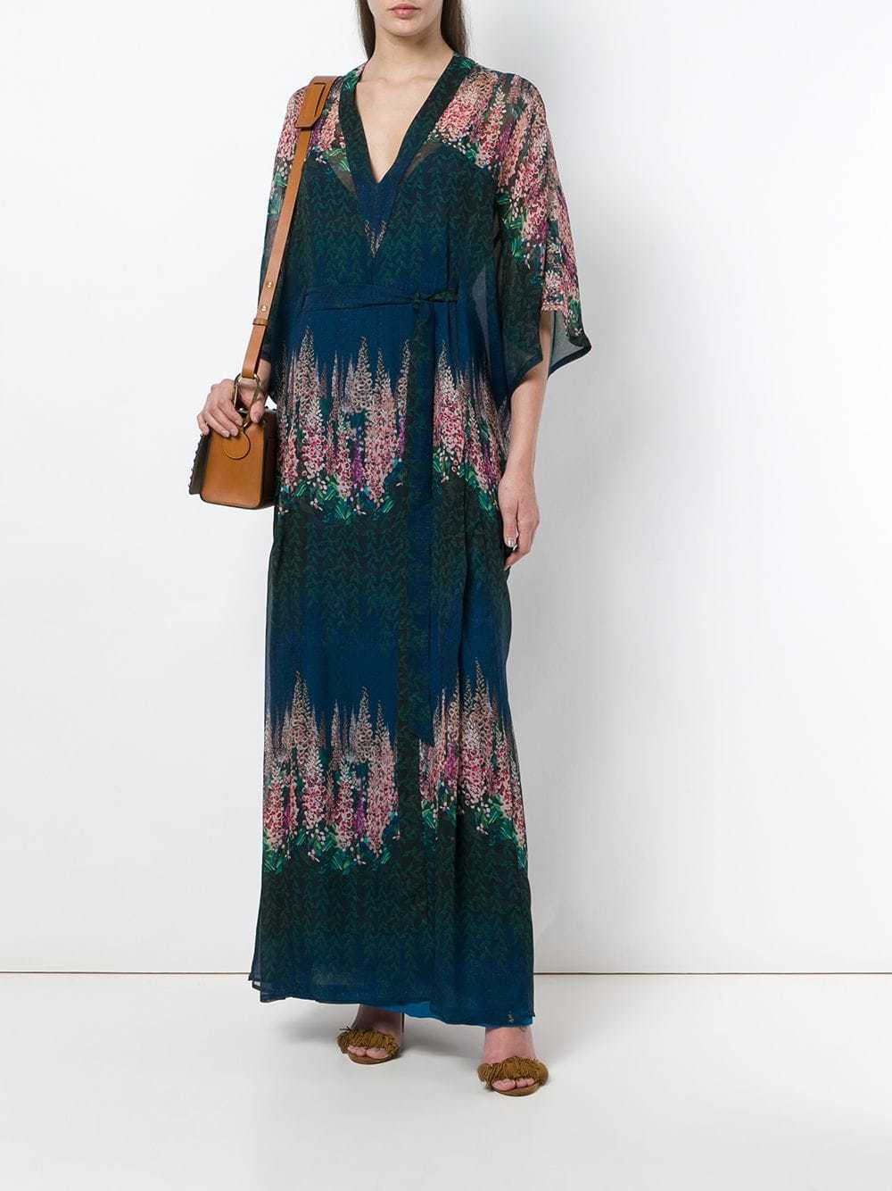 sheer kaftan dress