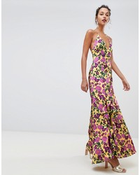 Keepsake Infinity Strappy Gown In Floral Print