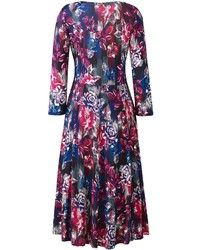 Floral Print Jersey Midi Dress