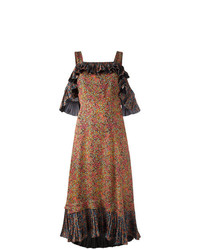 Philosophy di Lorenzo Serafini Pleated Ruffle Dress