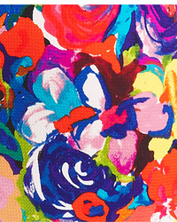 Ellen Tracy Floral Print Faux Wrap Dress