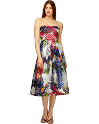 Nox Anabel Floral Print Sleeveless Long Dress With Cut Out Open Back 8290