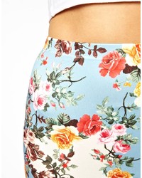 Asos Petite Bright Floral Pencil Skirt