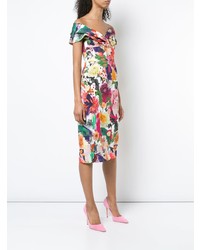 Cushnie et Ochs Floral Print Dress