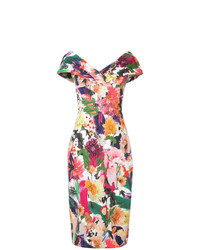 Cushnie et Ochs Floral Print Dress