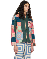 Bode Multicolor Dotted Daisy Quilt Jacket