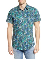 Rodd & Gunn Collins Bay Tropical Print Short Sleeve Button Up Shirt