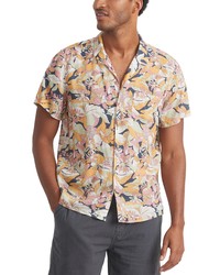 Marine Layer Floral Short Sleeve Button Up Resort Shirt