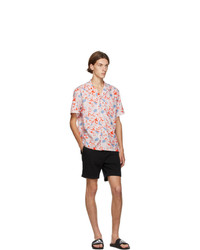 Bather Orange Flowers Camp Shirt