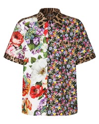 Dolce & Gabbana Patchwork Print Short Sleeve Shirt