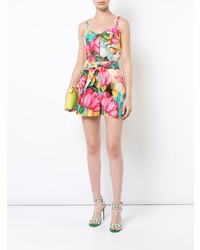Milly High Waist Floral Print Shorts