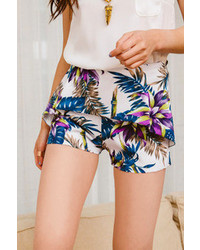 Pinkyotto Tropical Peplum Shorts