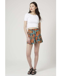 Topshop Skirted Floral Print Shorts