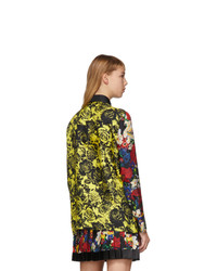 Versace Multicolor Silk Floral Blouse