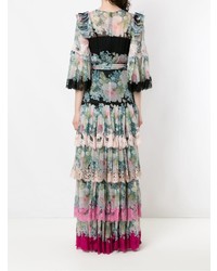 Dolce & Gabbana Floral Print Ruffle Dress