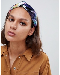 Multi colored Floral Silk Headband