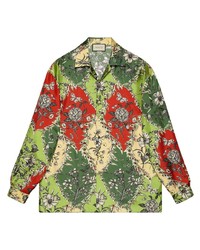 Gucci Oversize Printed Silk Bowling Shirt