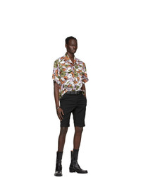 Situationist Multicolor Silk Floral Short Sleeve Shirt