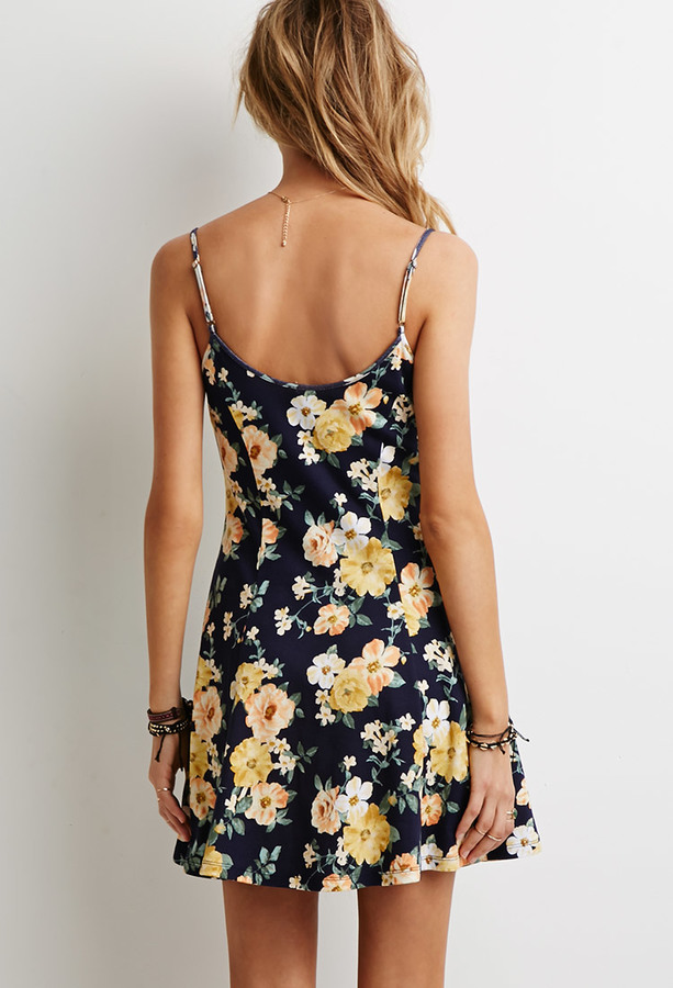 Forever 21 Floral Print Skater Dress 12 Forever 21 Lookastic 8371