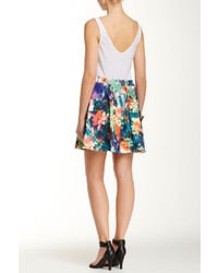 Romeo & Juliet Couture Floral Print Skater Skirt