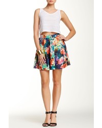 Romeo & Juliet Couture Floral Print Skater Skirt