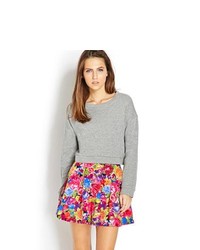 Forever 21 Vibrant Floral Skater Skirt